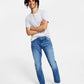 Calça jeans masculina slim fit, lavagem média, azul, tamanho 33x30 da INC International Concepts