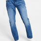 Calça jeans masculina slim fit, lavagem média, azul, tamanho 33x30 da INC International Concepts