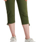 Calça Capri Feminina Estilo &amp; Co Amarrada Verde Tamanho 14