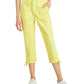 Calça Capri Feminina Estilo &amp; Co Amarrada Tamanho 10 Amarela