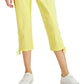 Calça Capri Feminina Estilo &amp; Co Amarrada Tamanho 10 Amarela