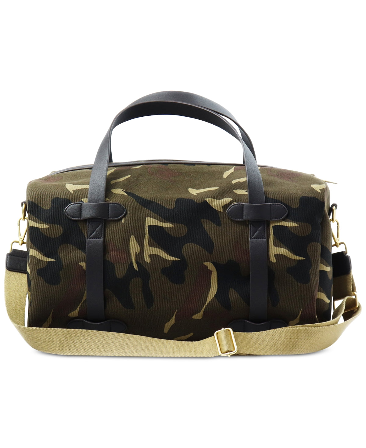 Bolsa de lona camuflada masculina Club Room, verde, tamanho regular
