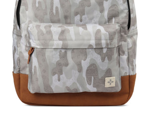 Mochila camuflada Riley Canvas masculina Sun + Stone, bege, tamanho regular