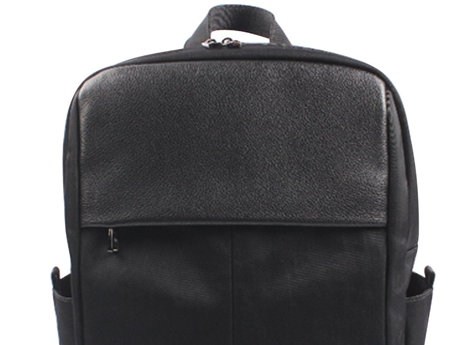 Mochila Alfani Masculina Acolchoada com Acabamento Sintético, Preta, Tamanho Regular