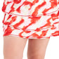 ID Ideology Saia-calça feminina com babados e babados, vermelha, tamanho 3X