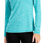 Camiseta com capuz ID Ideology Essentials feminina, azul, tamanho X-G