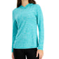 Camiseta com capuz ID Ideology Essentials feminina, azul, tamanho X-G