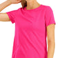 Camiseta feminina de malha ID Ideology, rosa, tamanho X-S