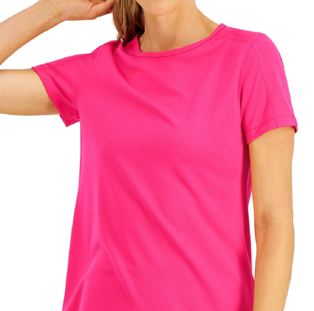 Camiseta feminina de malha ID Ideology, rosa, tamanho X-S