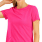 Camiseta feminina ID Ideology Mesh Rosa Tamanho P