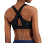 Sutiã esportivo feminino ID Ideology Performance Medium Impact, preto, tamanho médio