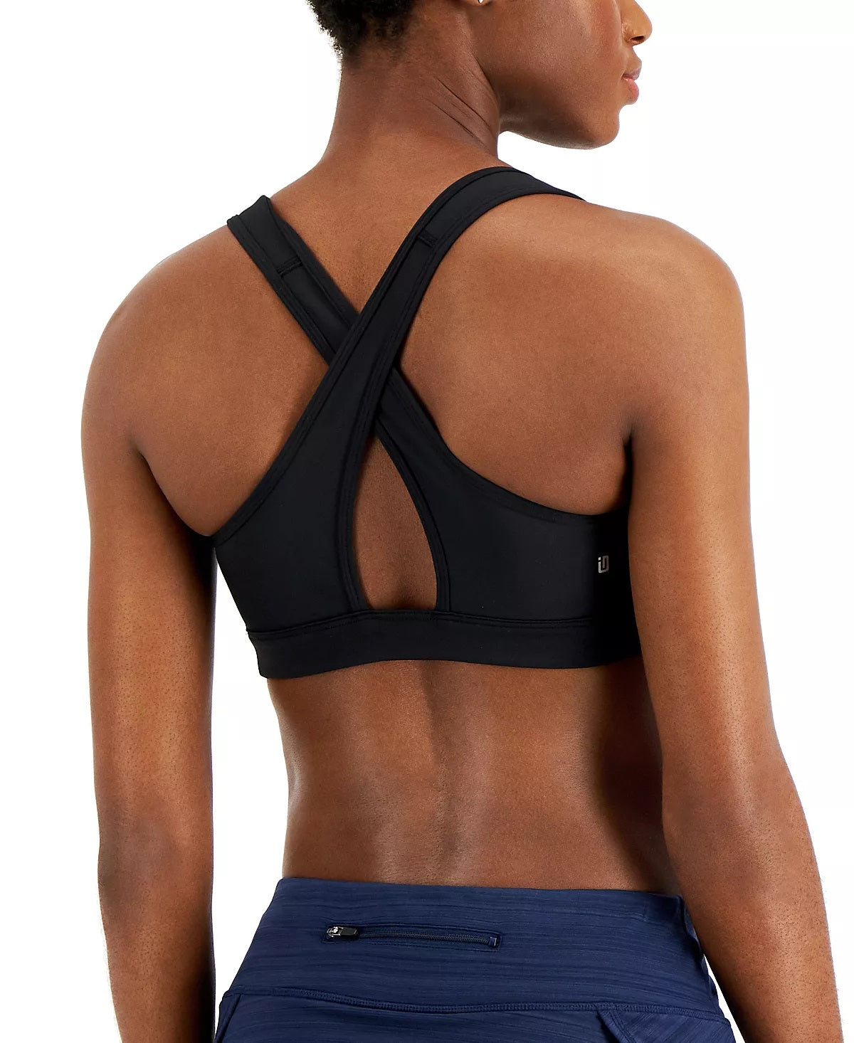 Sutiã esportivo feminino ID Ideology Performance Medium Impact, preto, tamanho médio