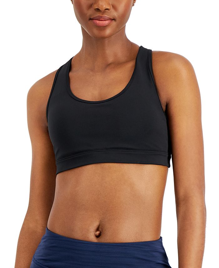 Sutiã esportivo feminino ID Ideology Performance de impacto médio, preto, tamanho 2XL