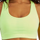 Sutiã esportivo feminino ID Ideology Performance de médio impacto amarelo