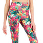 Leggings femininas ID Ideology Tropical com bolso lateral 7/8 rosa