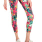 Leggings femininas ID Ideology com bolso lateral tropical, rosa, tamanho grande