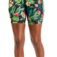 ID Ideology Shorts de ciclismo feminino com estampa tropical e compressão, tamanho médio, preto, 7