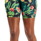 ID Ideology Shorts de ciclismo feminino com estampa tropical e compressão, tamanho grande, preto, 7
