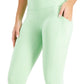 ID Ideology Leggings femininas de compressão, cintura alta, bolso lateral, comprimento 7/8, verde, tamanho grande