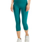 ID Ideology Leggings femininas de compressão com cintura alta e bolso lateral, verde, tamanho pequeno