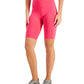 ID Ideology Shorts de ciclismo feminino de compressão de cintura alta 10, rosa, tamanho extragrande