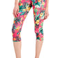 ID Ideology Leggings Cropped Femininas com Bolso Lateral Tropical Rosa Tamanho Pequeno
