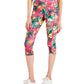 ID Ideology Leggings Cropped Femininas com Bolso Lateral Tropical Rosa Tamanho Pequeno Grande