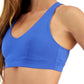Sutiã esportivo feminino ID Ideology de baixo impacto, azul, tamanho extragrande