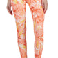ID Ideology Leggings femininas de compressão com bolso lateral estampado 7/8 tamanho laranja pequeno pequeno