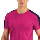 Camisas de gola redonda com absorção de umidade Ideology masculinas grandes e altas, rosa, tamanho XXX-G