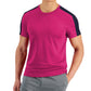Camisas de gola redonda com absorção de umidade Ideology masculinas grandes e altas, rosa, tamanho XXX-G