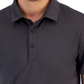 Camisa polo masculina ID Ideology Interlock Performance cinza, tamanho médio