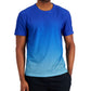 Camiseta masculina ID Ideology Ombre azul tamanho XXX-G