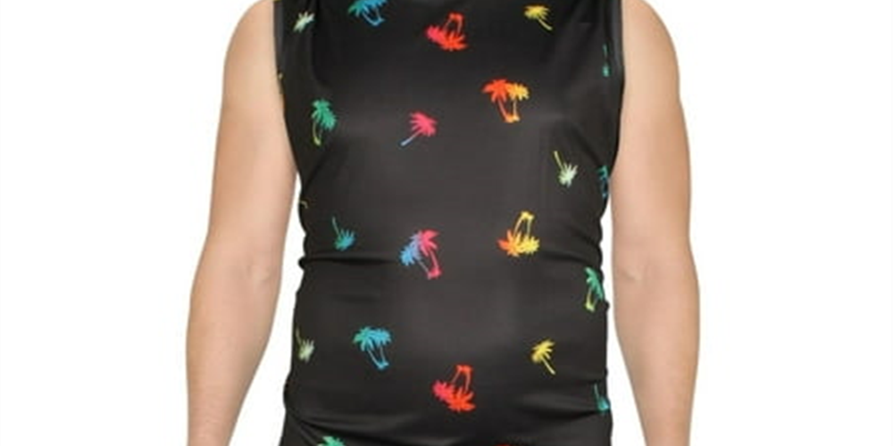 Camiseta regata masculina Ideology Big &amp; Tall Performance Active preta tamanho 3X