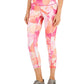 Legging feminina ID Ideology Petal com bolso lateral 7/8 rosa tamanho médio
