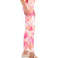 ID Ideology Leggings de compressão femininas com bolso lateral e pétalas 7/8 rosa tamanho grande