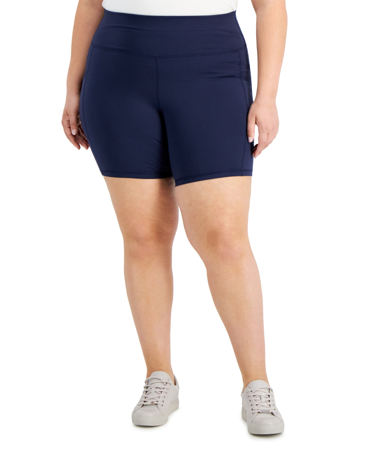 Shorts de ciclismo feminino ID Ideology azul tamanho 1X