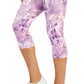 ID Ideology Leggings curtas de compressão femininas com bolso lateral, roxas, tamanho X-S