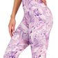 Leggings femininas ID Ideology com bolso lateral, roxas, tamanho pequeno