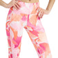 ID Ideology Leggings femininas com estampa de pétalas e bolso lateral, rosa, tamanho extragrande
