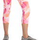 ID Ideology Leggings femininas com estampa de pétalas e bolso lateral, rosa, tamanho extragrande