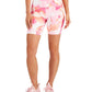 ID Ideology Calções de ciclismo femininos Floating Petals de 7 polegadas, rosa, tamanho médio