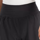 ID Ideology Shorts de corrida femininos de malha sólida, preto, tamanho pequeno