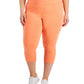 Leggings Cropped Femininas ID Ideology Laranja Tamanho 3X