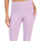 ID Ideology Leggings Cropped Femininas Cintura Alta Bolso Lateral Roxo Tamanho X-G