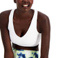 Sutiã esportivo feminino ID Ideology de baixo impacto, branco, tamanho X-G