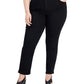 Jeans feminino estilo &amp; co, cintura alta, slim, preto, tamanho 18W