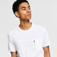 Camiseta masculina de algodão com zíper e bolso, tamanho pequeno, da INC International Concepts