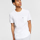 Camiseta masculina de algodão com zíper e bolso, tamanho pequeno, da INC International Concepts
