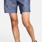 Shorts masculinos de cambraia da INC International Concepts, azul, tamanho 32